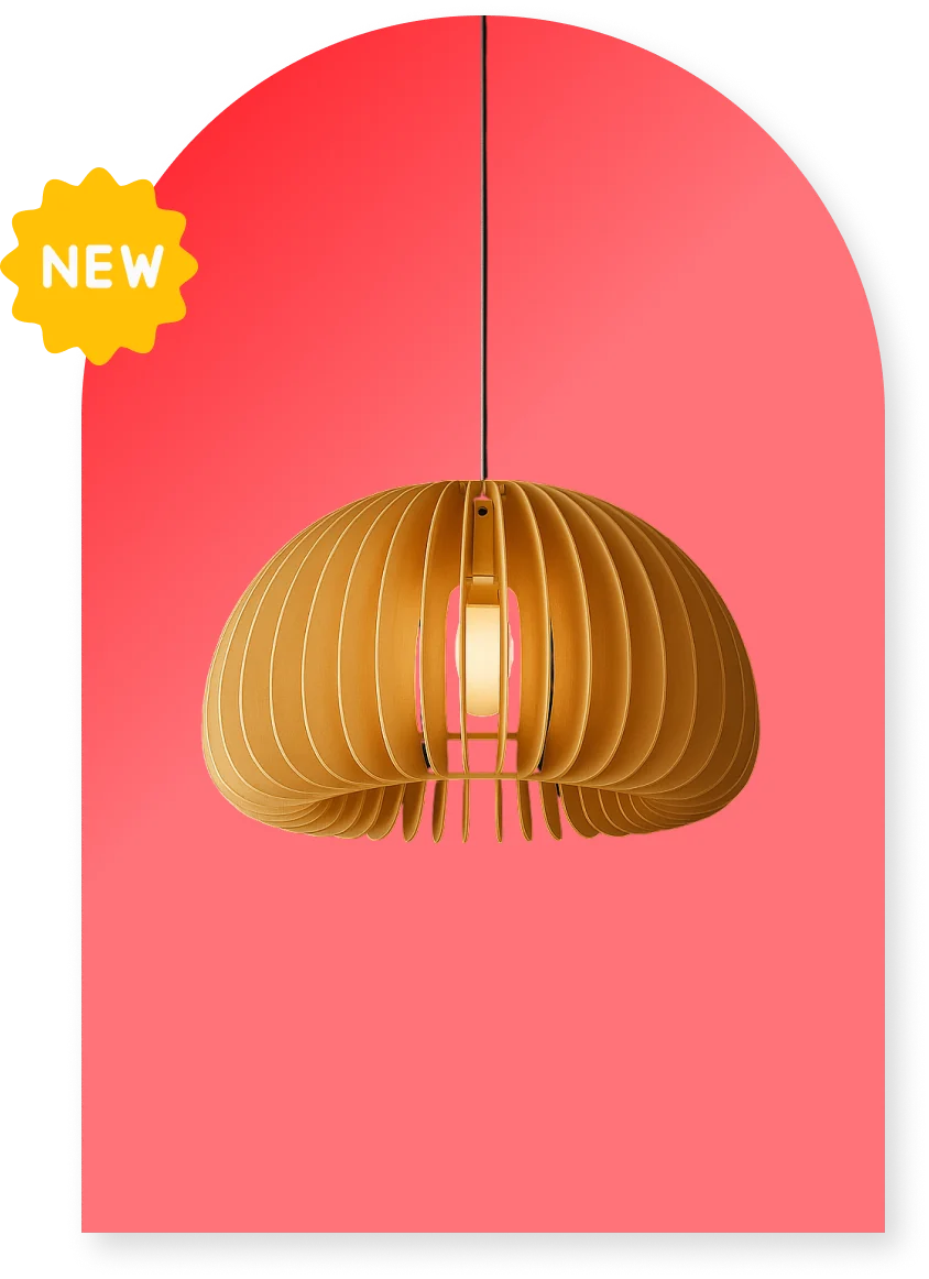 Wooden Pendant Light