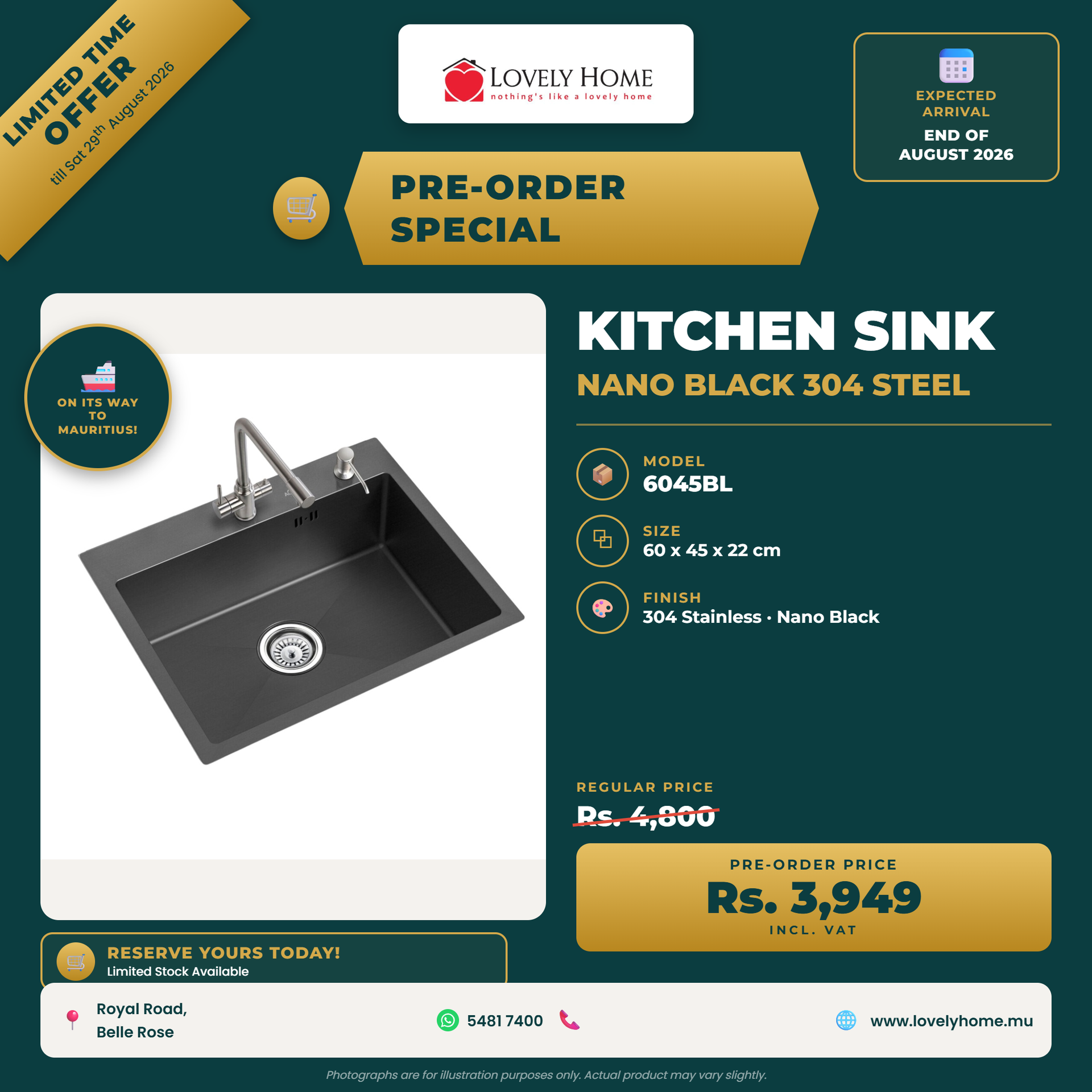 Pre-order 6045BL