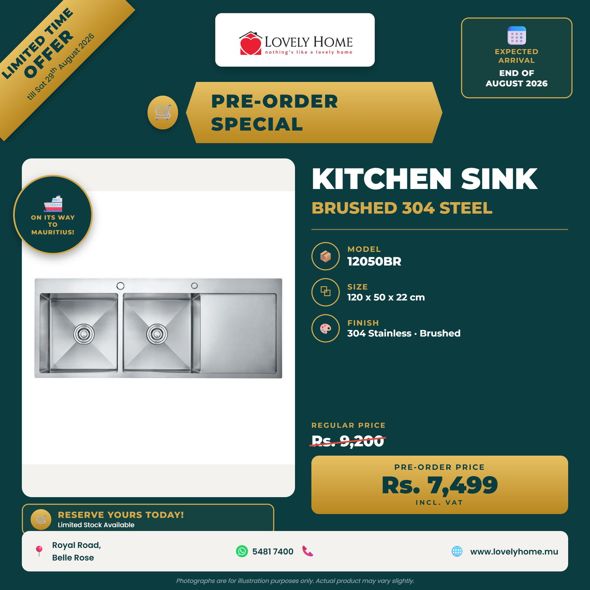 Pre-order 12050BR