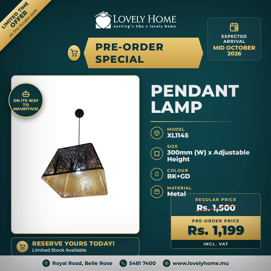XL1145 - Carved Design Pendant Lamp