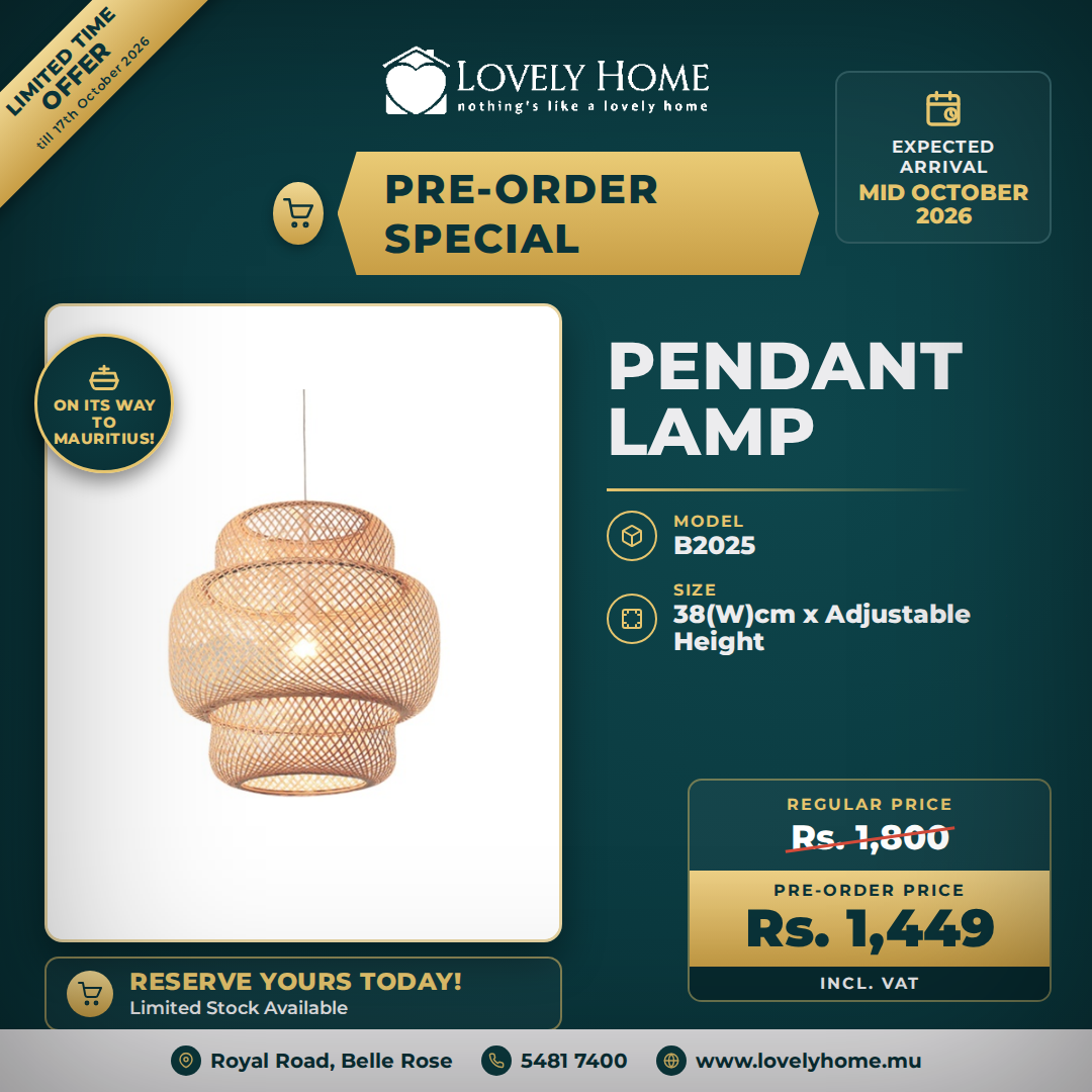 B2025 - Woven Rattan Pendant Lamp