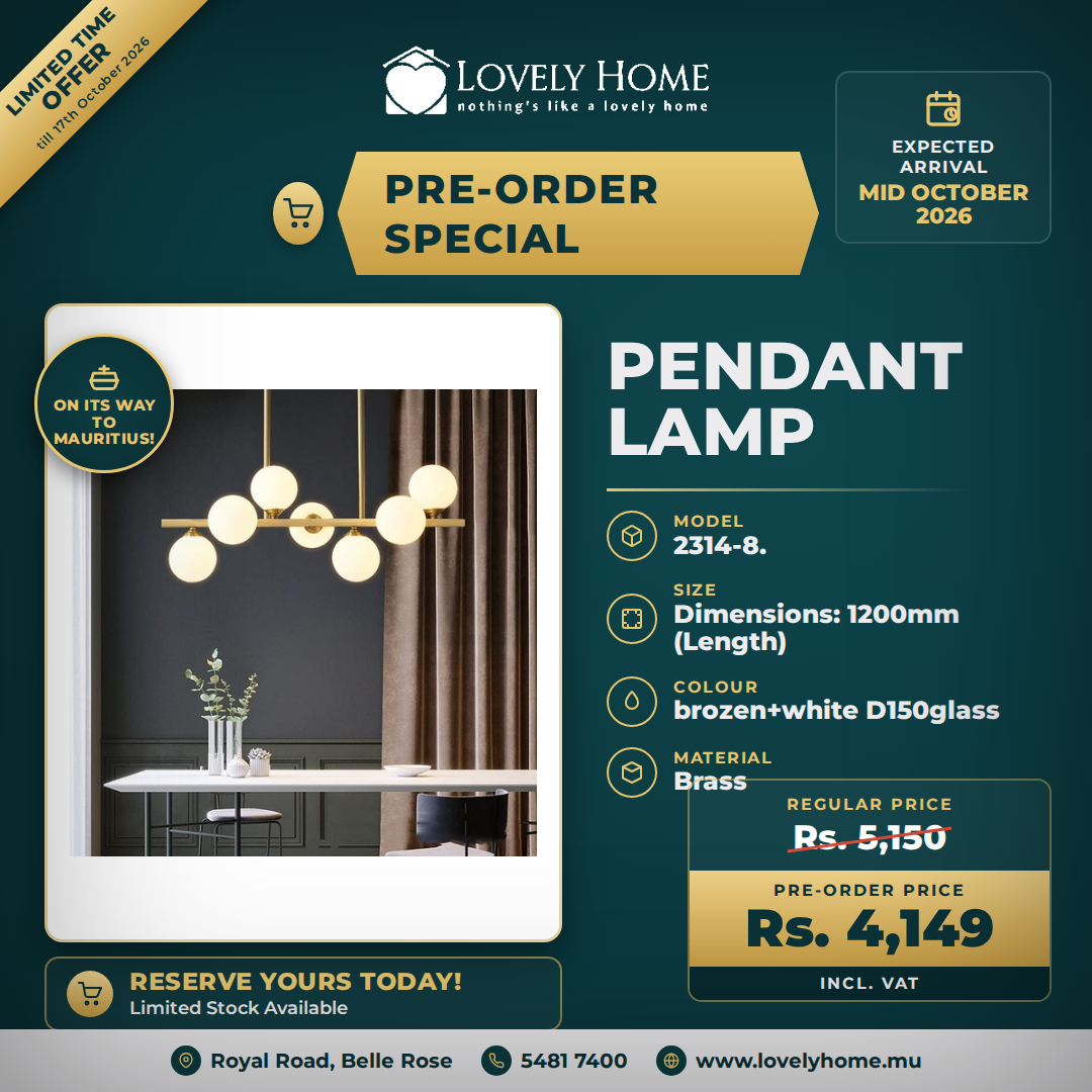 2314-8 - Bronze and White Glass Pendant Lamp
