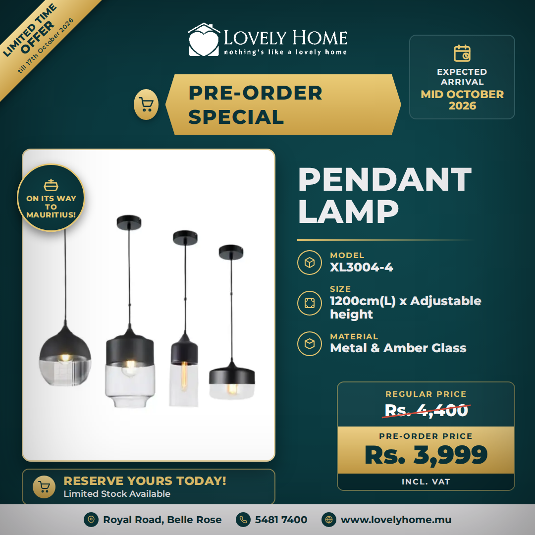 XL3004-4 - Geometric Glass Pendant Lamp