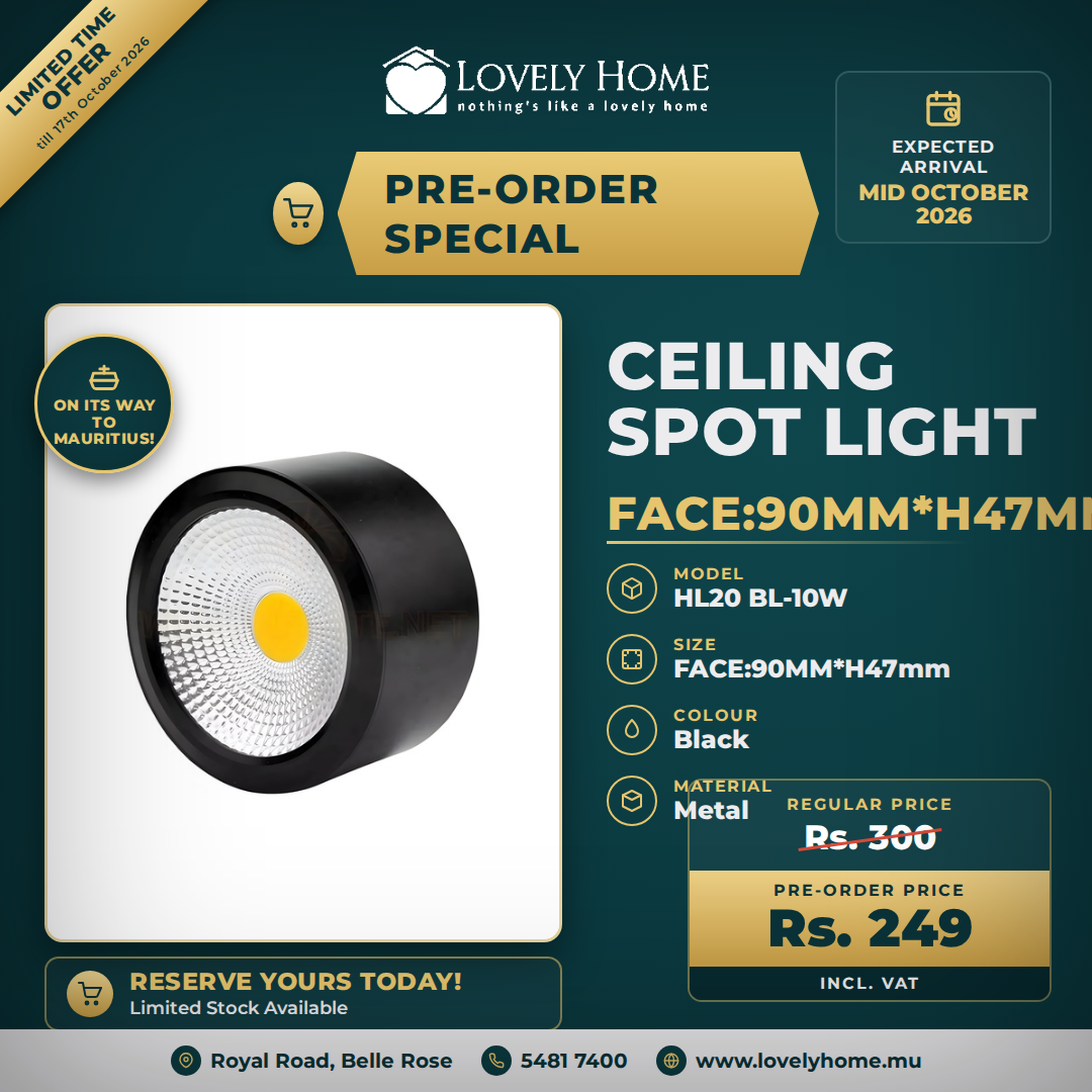 HL20 BL-10W Black Ceiling Spot Light