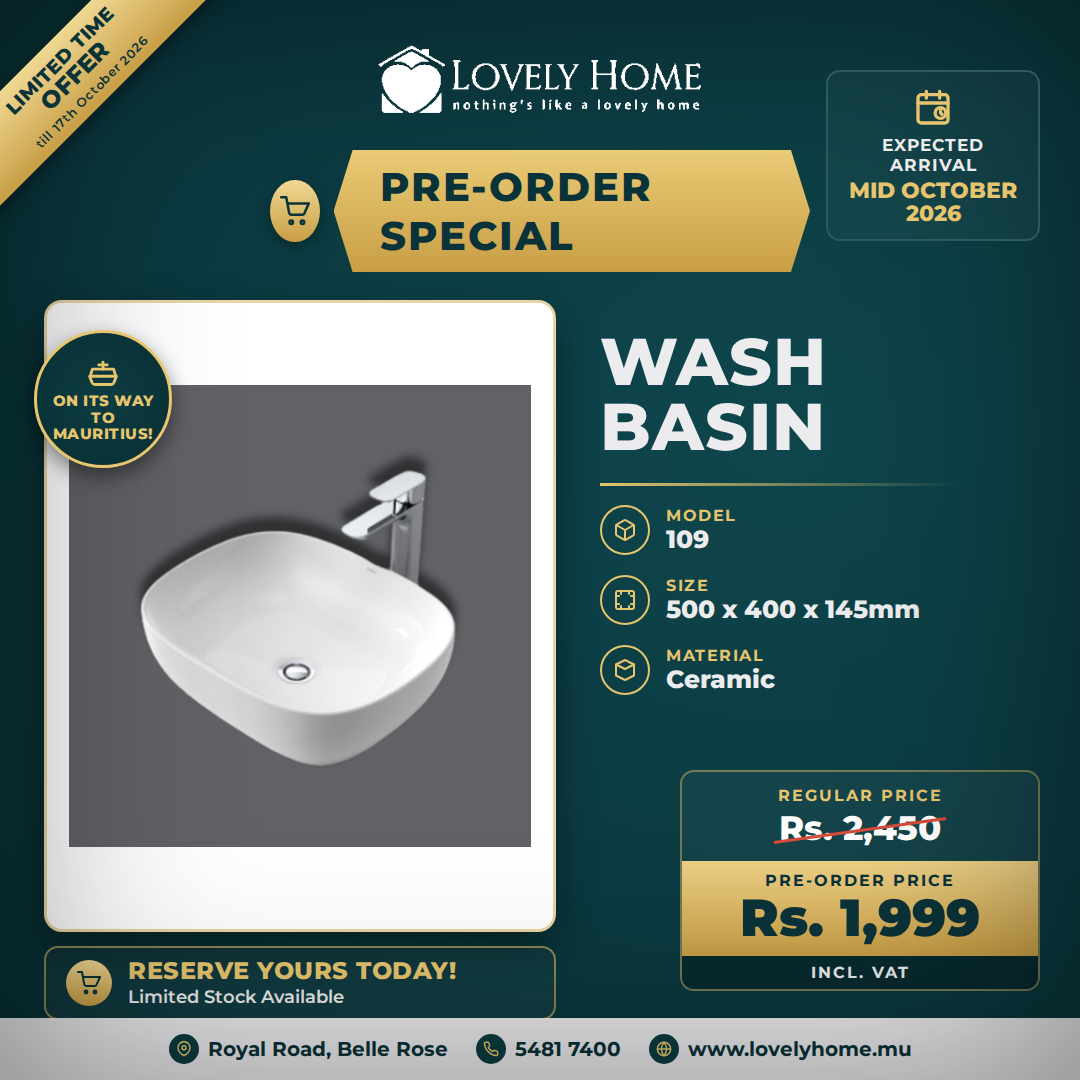 5105 Rectangular White Wash Basin