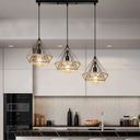 XL8005-3 - Diamond Wire Frame Pendant Light