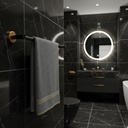 581P03_(Black and Gold) Single Towel Bar