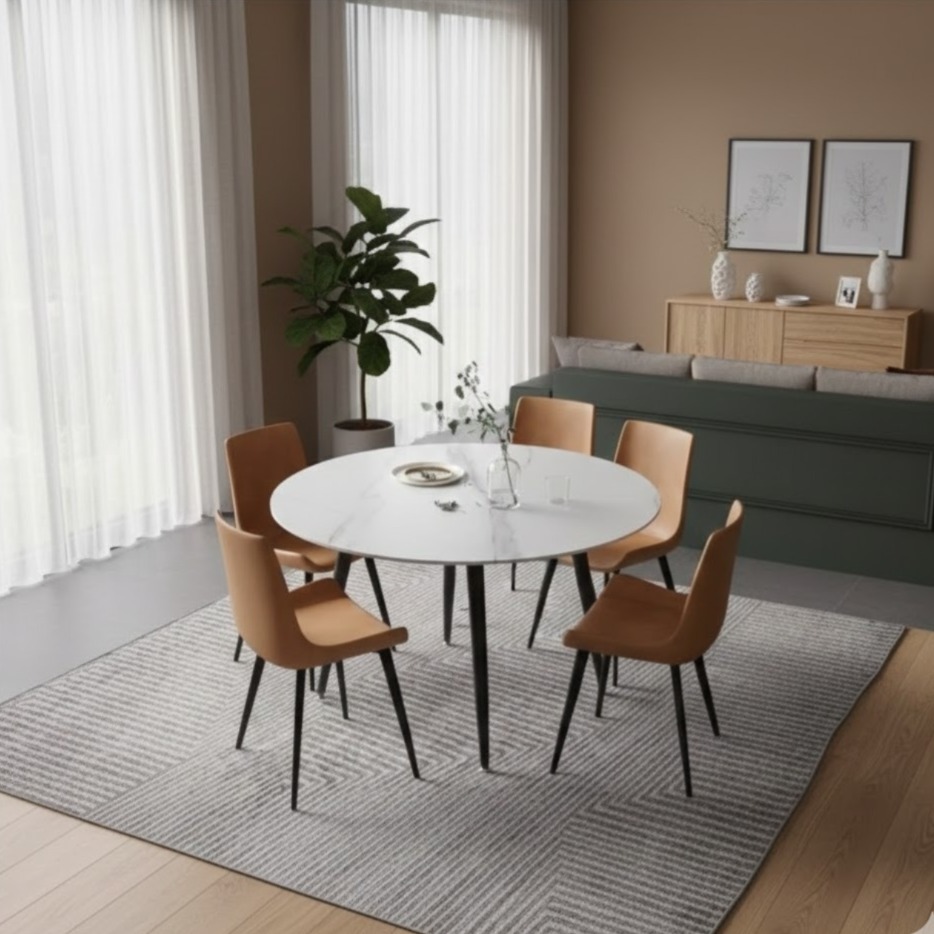 DT20- Extendable Dining Table (950-1300)x1300mm