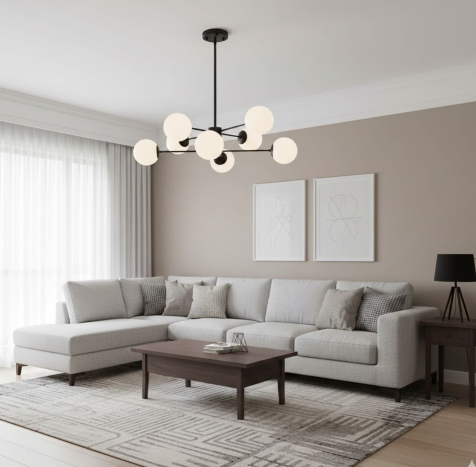 3614-8  Black And White Pendant Lamp