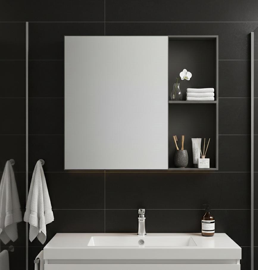 MC70 Aluminium Mirror Cabinet  