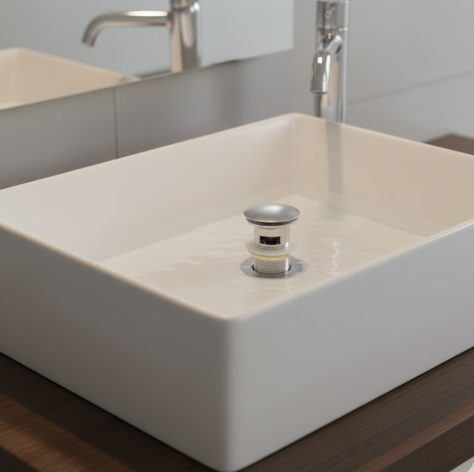 PW21 - Pop Up Waste with Overflow