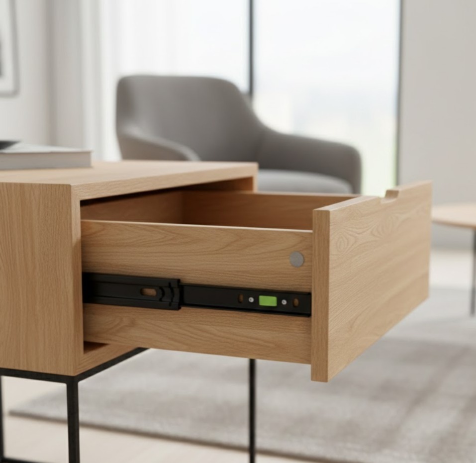 H 4512-350- 14'' (1.2) Ball Bearing Drawer Rail_(Black)