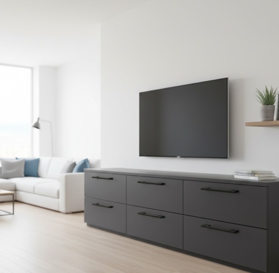 9038-224 - Black Cabinet Handle_(Black)