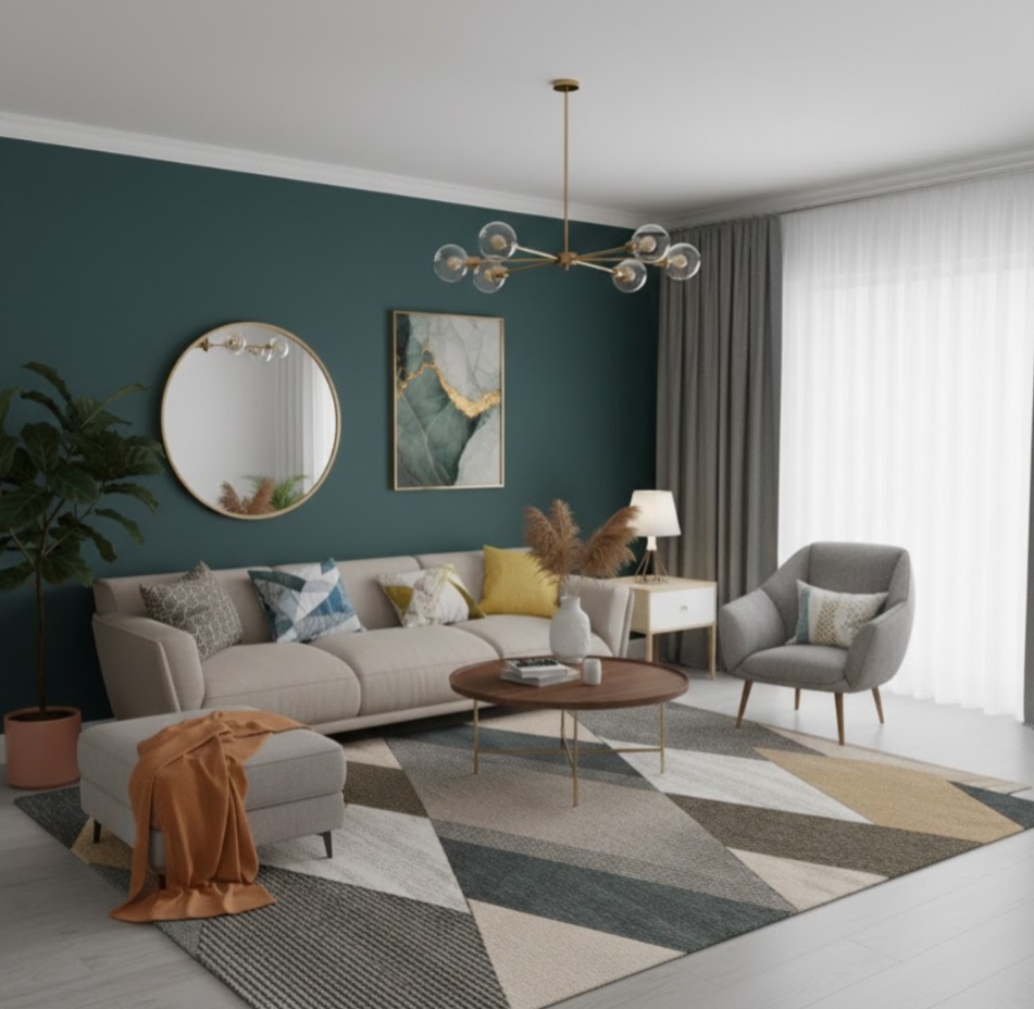 C31-1  Carpet 1m40x2m Abstract Rug