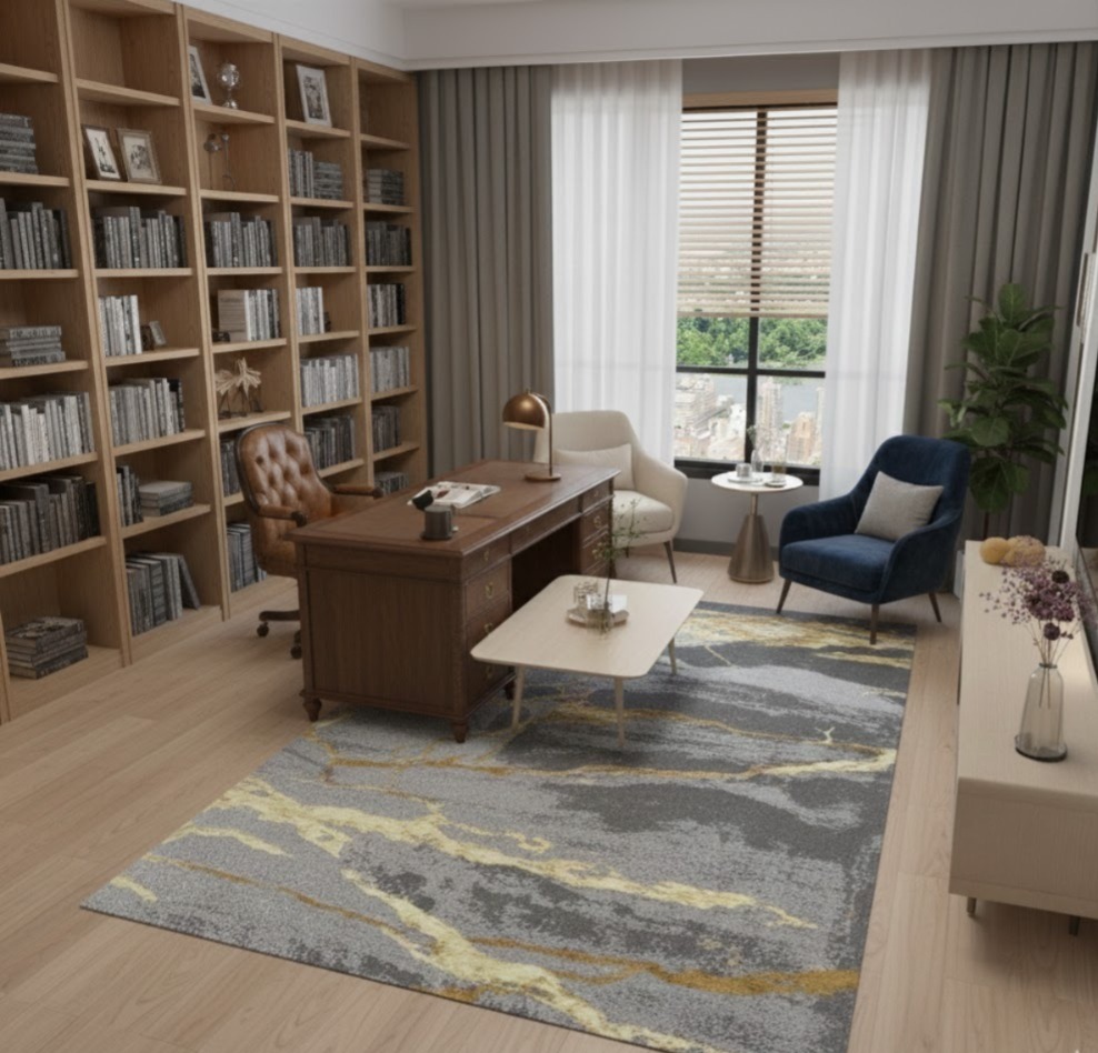 C34-3 Carpet 2mx3m_(Yellow, Grey)