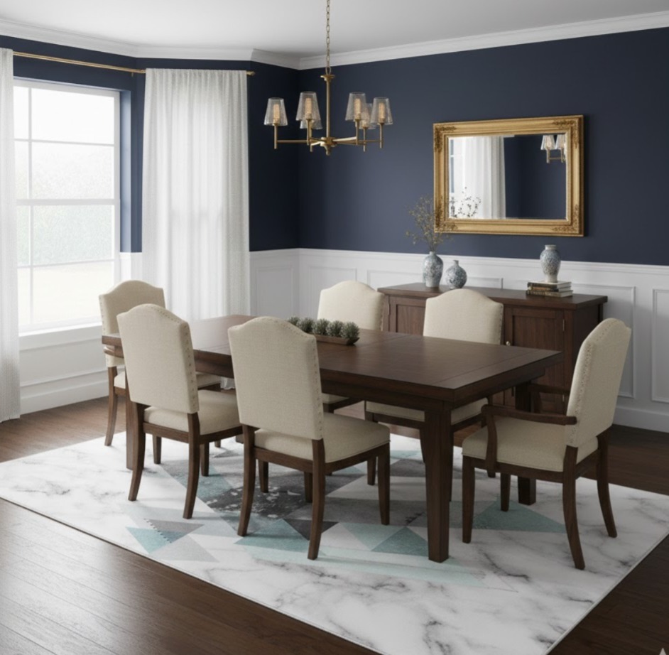 C35-2 - (1.6x2.3) Grey Pyramid Rug Carpet 1m60x2m30_(Grey)