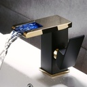 8035 - Waterfall Gold and Black Mixer Tap