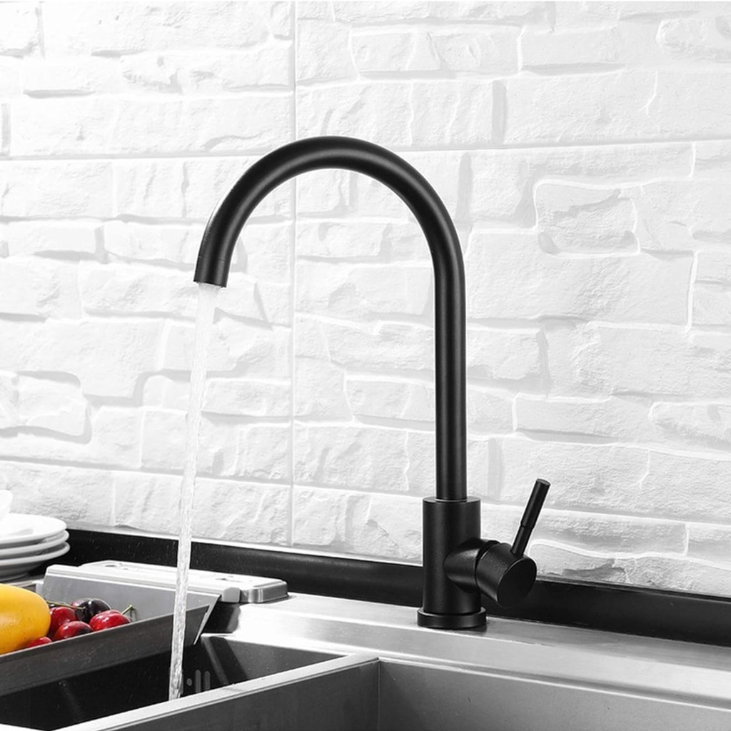 8042 - Matte Black Mixer Kitchen Tap