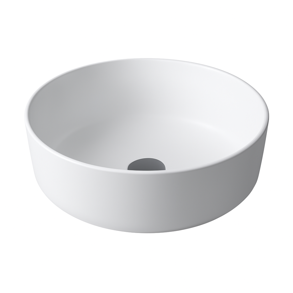 9110 - Black Rim Countertop Wash Basin