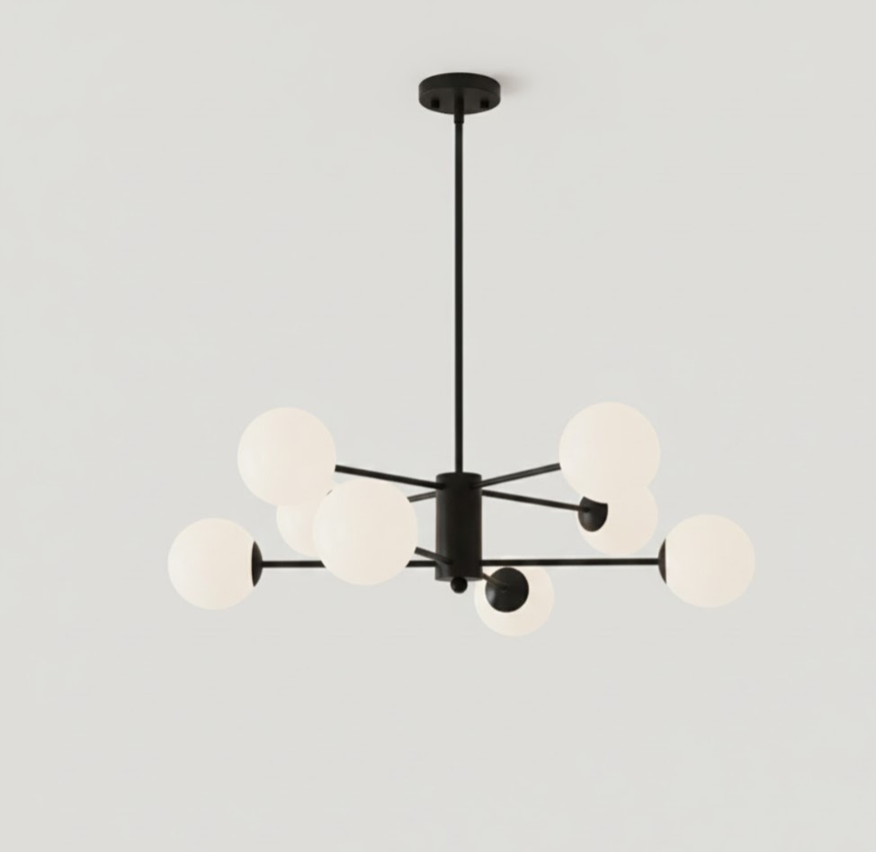 3614-8  Black And White Pendant Lamp