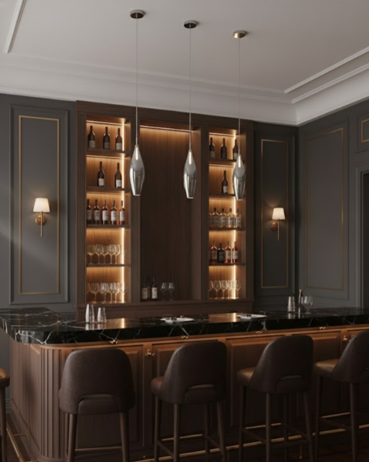 5446-6CH-Smoky Pendant Lamp