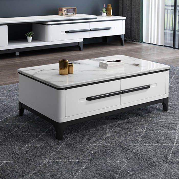 1020 - Marble Top Coffee Table 