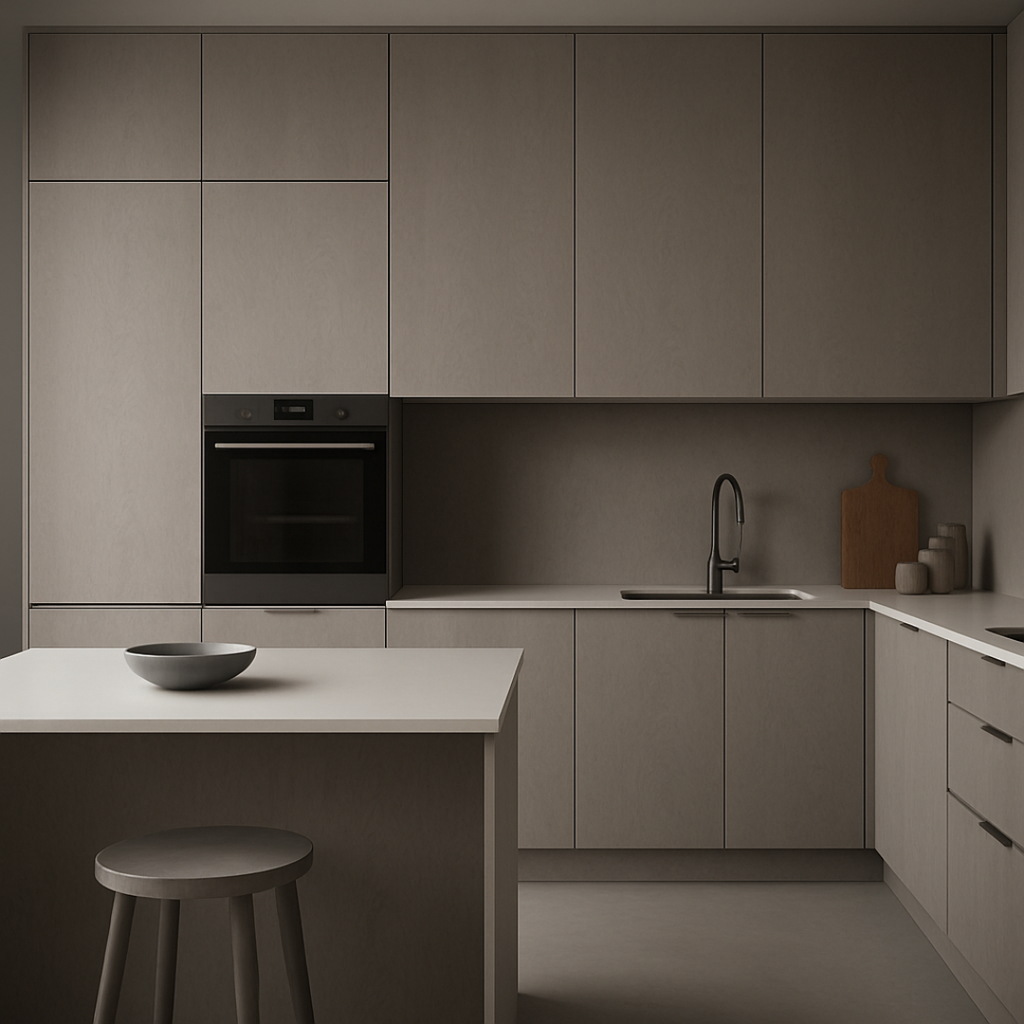 M021-(Gauntlet Gray Super Matte)-18mm Plywood Melamine Sheet 