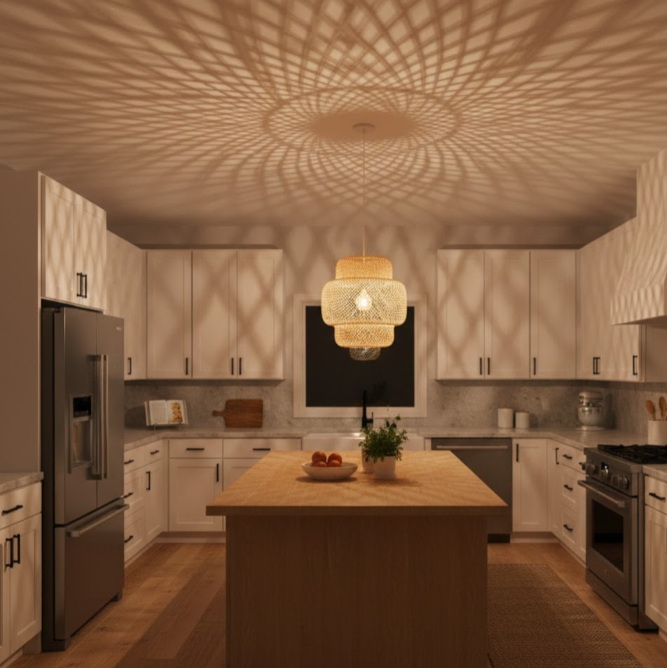 B2025 - Woven Rattan Pendant Lamp