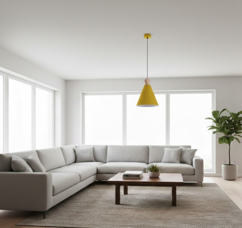 F4635 Yellow Pendant Lamp_(Yellow)