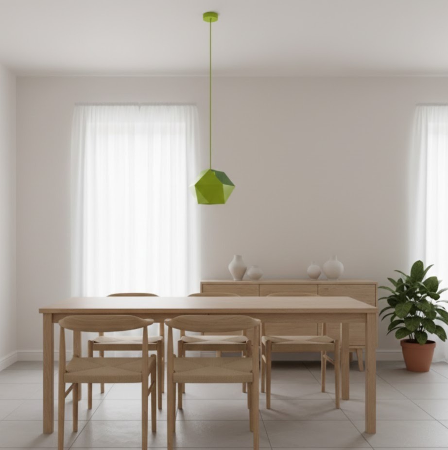 F6086/1 Green Pendant Lamp