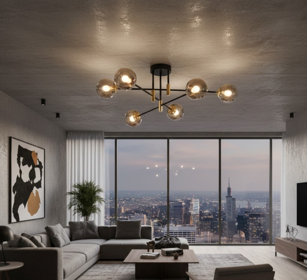 LG3504-6 Gold Pendant lamp