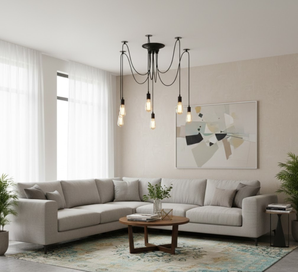 XL1129-6 - Six Heads Spider Pendant Lamp