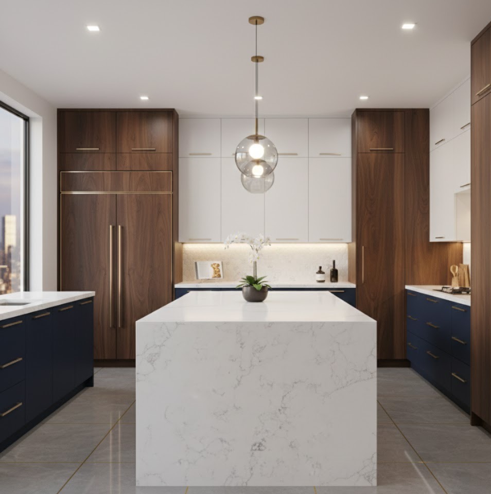 CR4- Quartz Carrara-(3000x700x15mm)