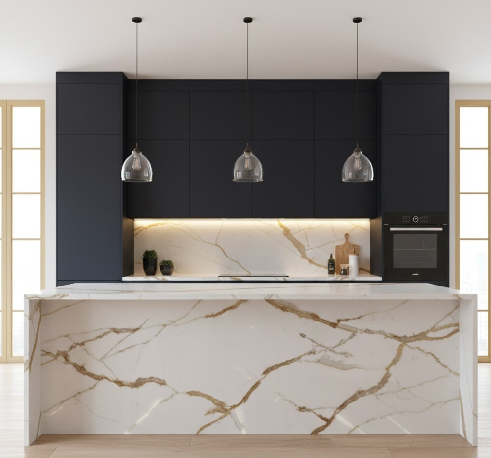 CBR20 Calacatta 3000x710x20mm Quartz