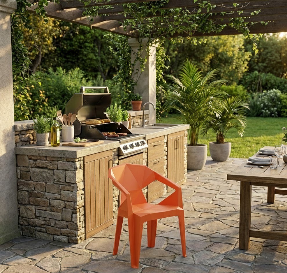 A336_(Red) Polypropylene Chair