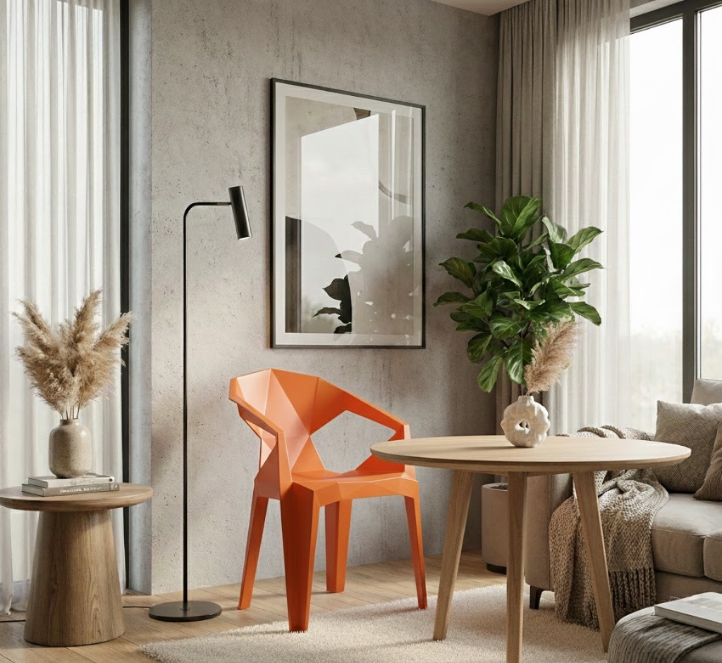 A336_(Red) Polypropylene Chair