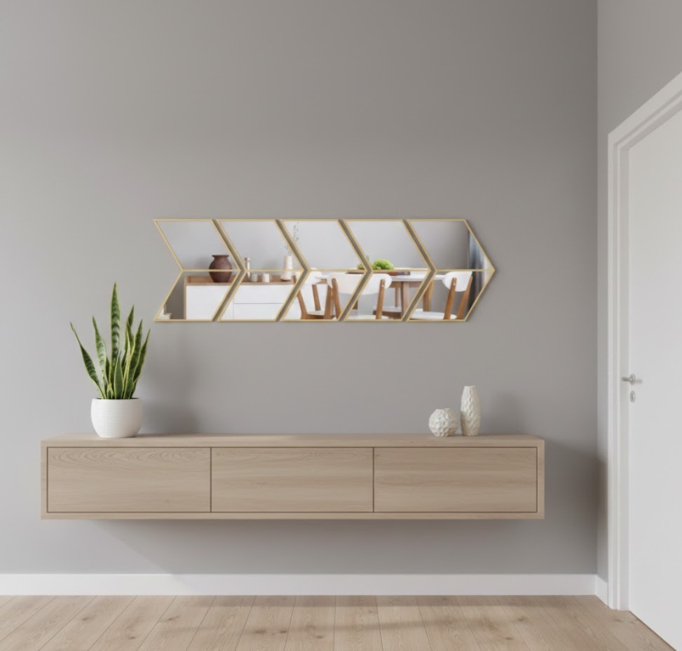 JH-MP0159 DIY Rhombus Mirror