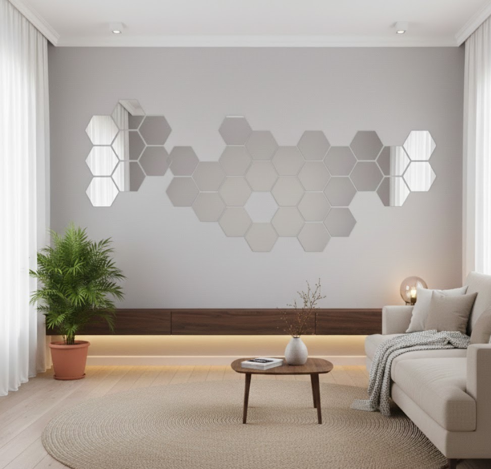 LKA-205 Silver Mirror Sticker