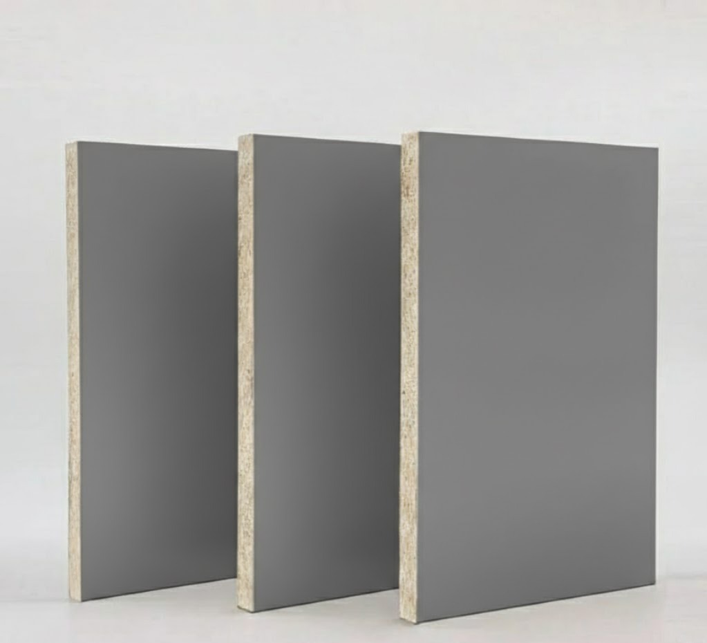M021-(Gauntlet Gray Super Matte)-18mm Plywood Melamine Sheet 