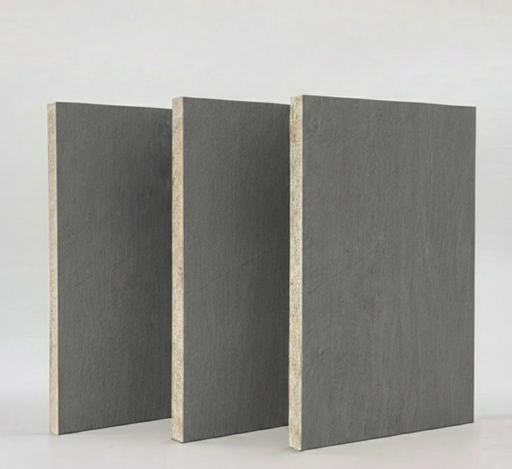 6212-2-(Concrete Vein Super Matte) - 18mm Plywood Melamine Sheet 