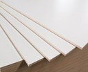 9mm Pure White Plywood Melamine Sheet - Peach Skin