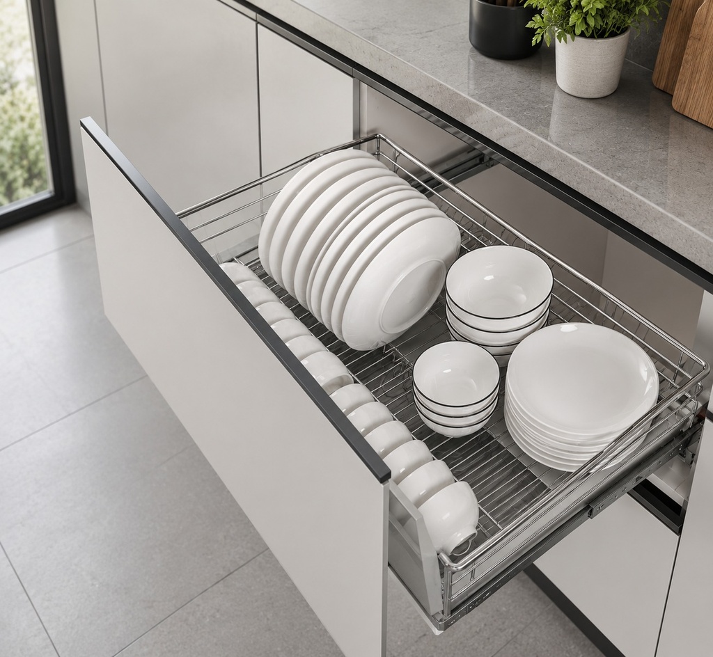 6175 -(3 Side Bowl & Plate Basket) - 750mm