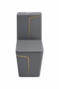  2950- Grey and Gold One-Piece Toilet 