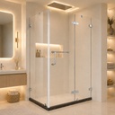 TNS034E(1100*1240) Tempered Glass Shower Room_(Red)