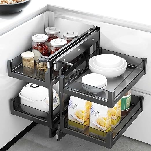 BLQK-900 Glass-Boxside Show Hand Corner Rack