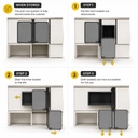 BLQK-900 Glass-Boxside Show Hand Corner Rack