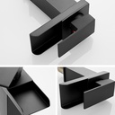 GF03- Waterfall Matte Black Mixer Tap