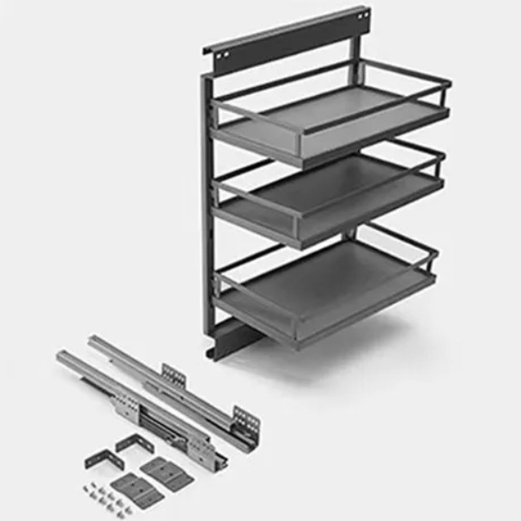 304154 Side Pull Out Basket 300mm