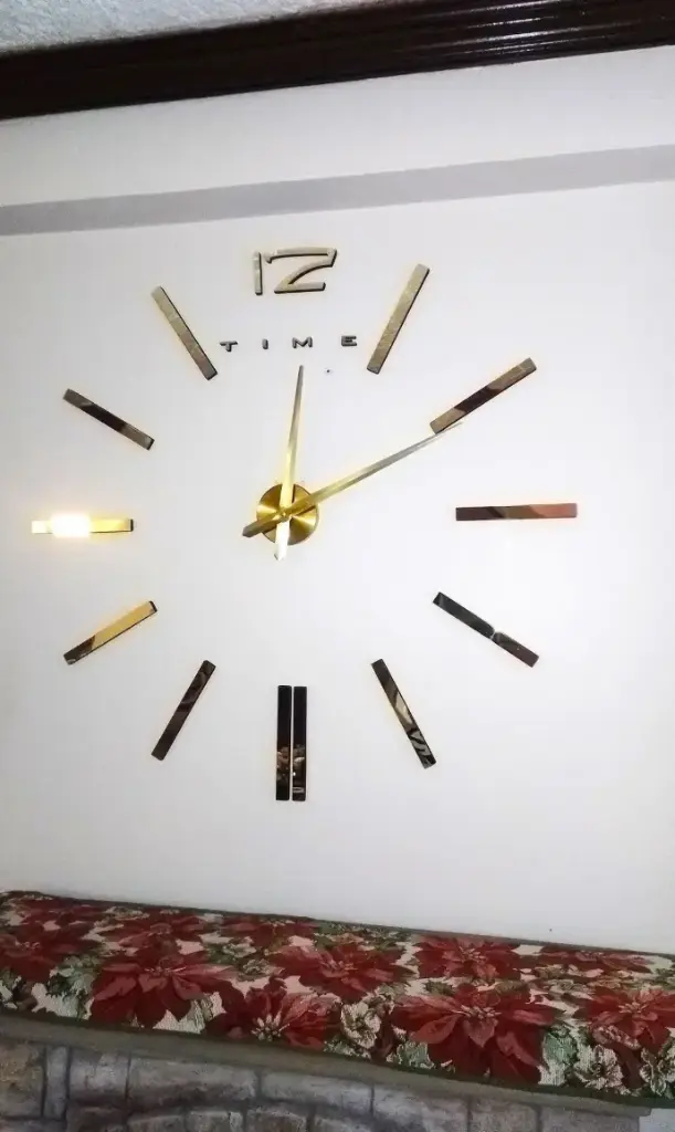12S003-G DIY Sticker Clock_(Gold)