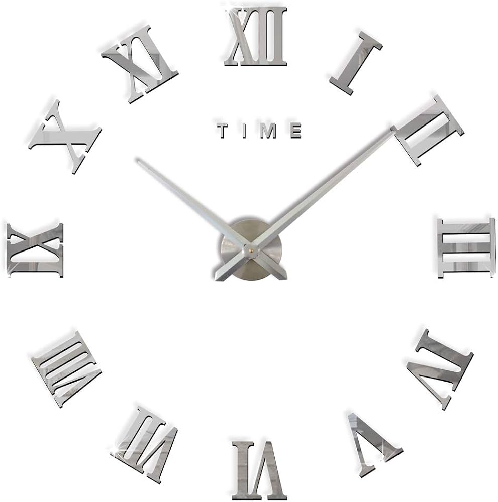 12S007 - DIY Clock (Silver) DIY Roman Clock_(Silver)